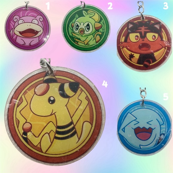 Poke Medallion Keychains - Picture 2 of 7